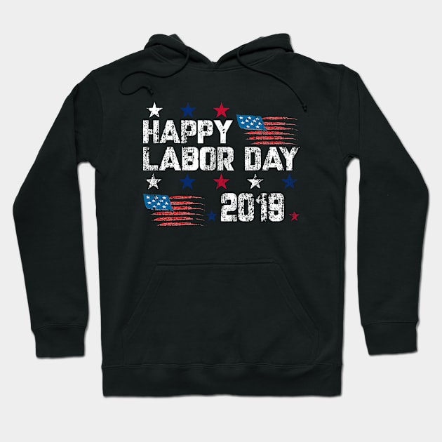 Happy Labor Day Gift Hoodie by UranusArts